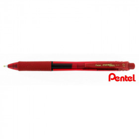 Stylo Energel pointe moyenne 0,7mm rouge Pentel pas cher
