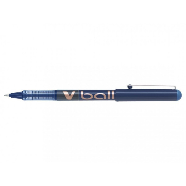 Stylo gel V-Ball 1.0 pointe moyenne bleu Pilot pas cher