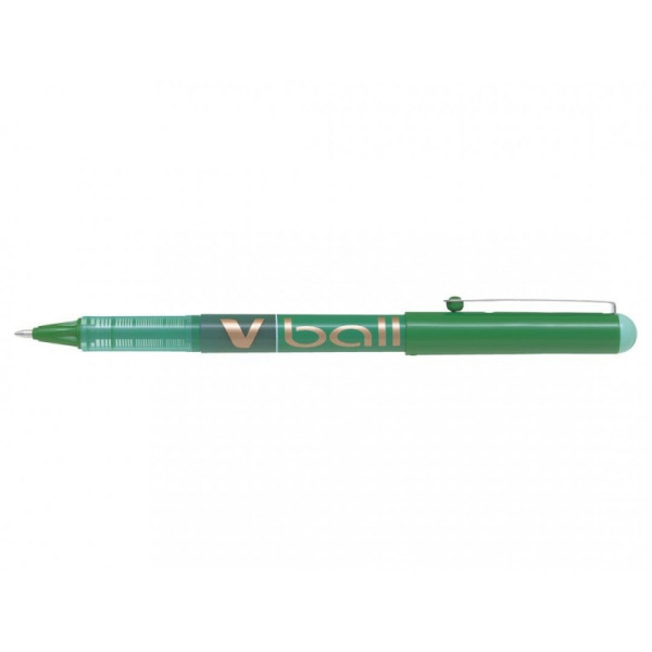 Stylo gel V-Ball 1.0 pointe moyenne vert Pilot pas cher