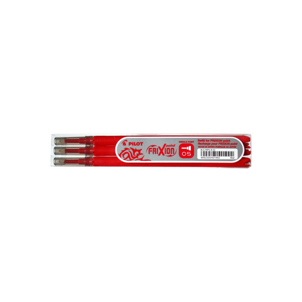 Lot de 3 recharges FriXion pointe fine 0,5mm rouge Pilot pas cher