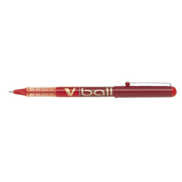 Stylo Roller V-Ball 07 pointe moyenne 0,7mm rouge Pilot pas cher