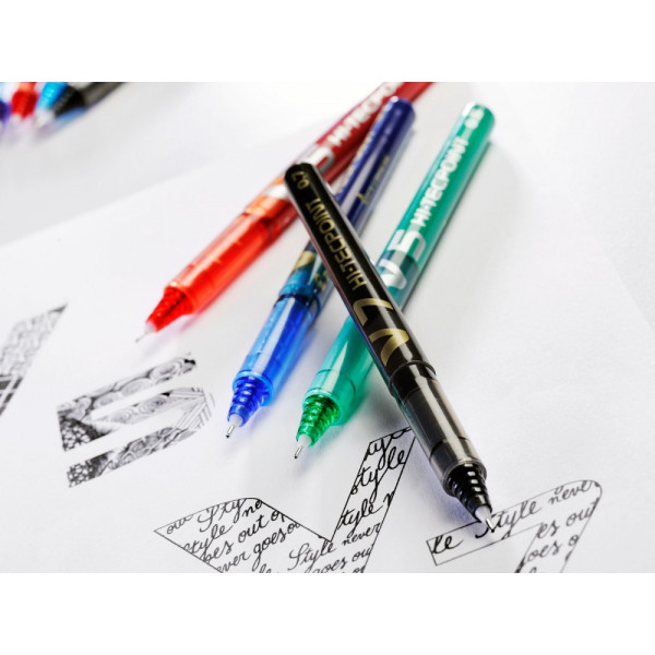 Stylo roller Hi-Tecpoint V7 pointe moyenne rouge Pilot | à seulement 1,99 €