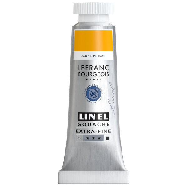photo-Gouache - Extra-fine - Jaune persan - 843 - Lefranc Bourgeois - Linel - 14ml