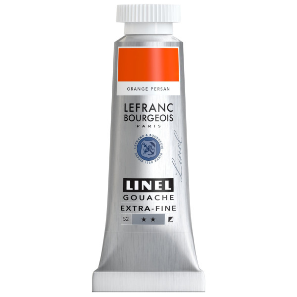 photo-Gouache - Extra-fine - Orange persan - 844 - Lefranc Bourgeois - Linel - 14ml