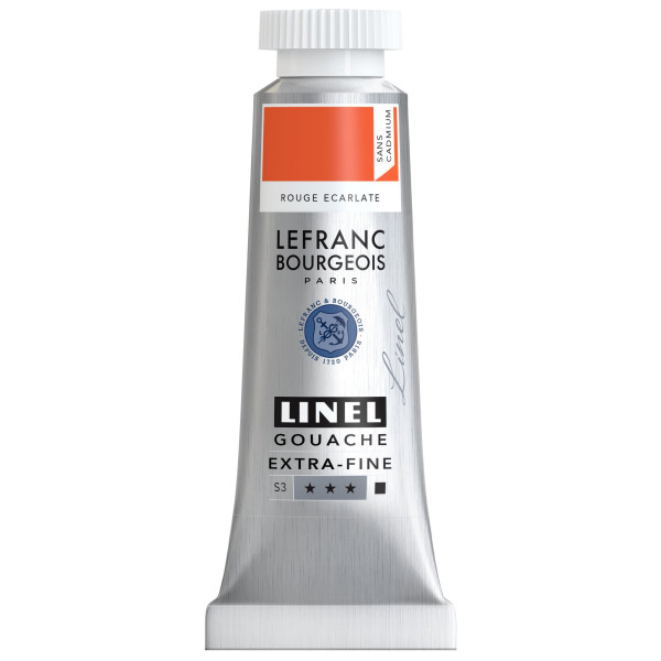 photo-Gouache - Extra-fine - Rouge écarlate sans cadmium - 918 - Lefranc Bourgeois - Linel - 14ml