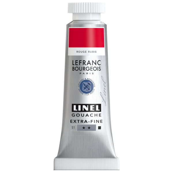 photo-Gouache - Extra-fine - Rouge rubis - 388 - Lefranc Bourgeois - Linel - 14ml