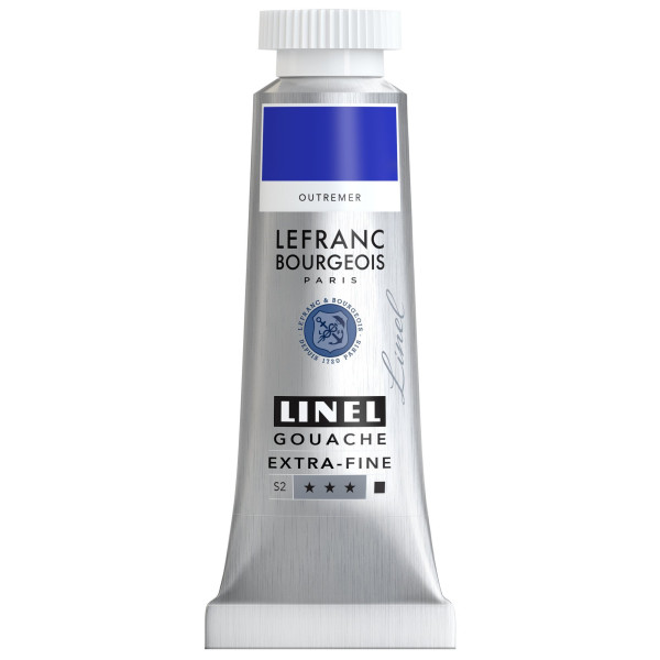 photo-Gouache - Extra-fine - Bleu outremer - 54 - Lefranc Bourgeois - Linel - 14ml