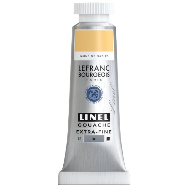 photo-Gouache - Extra-fine - Jaune de Naples - 191 - Lefranc Bourgeois - Linel - 14ml