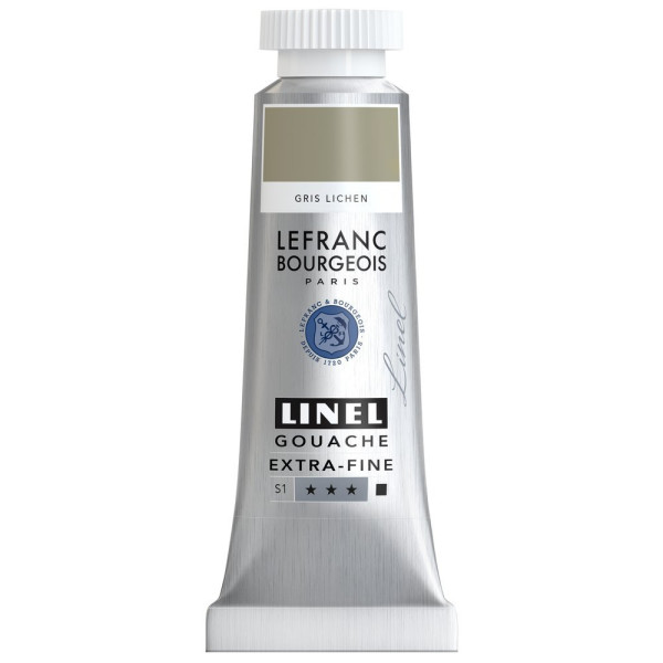 photo-Gouache - Extra-fine - Gris lichen - 846 - Lefranc Bourgeois - Linel - 14ml