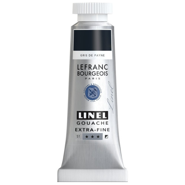 photo-Gouache - Extra-fine - Gris de Payne - 261 - Lefranc Bourgeois - Linel - 14ml