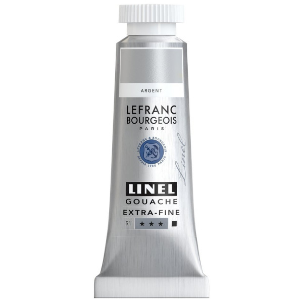 photo-Gouache - Extra-fine - Argent - 710 - Lefranc Bourgeois - Linel - 14ml