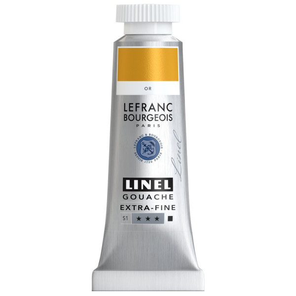 photo-Gouache - Extra-fine - Or - 700 - Lefranc Bourgeois - Linel - 14ml