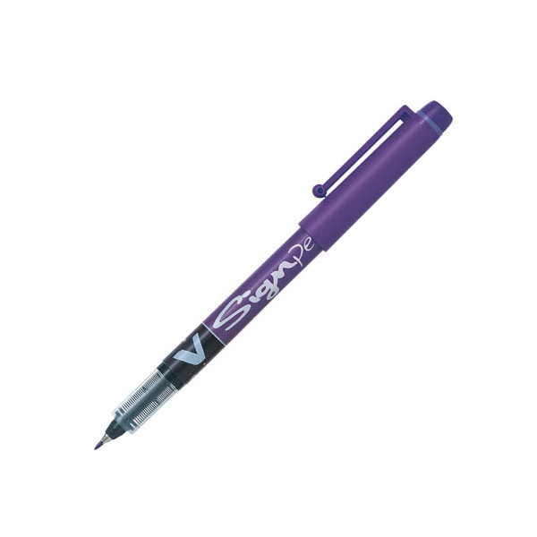 Stylo feutre V-Sign Pen pointe moyenne violet Pilot pas cher