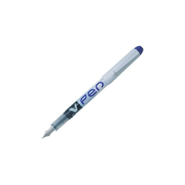 Stylo plume V-Pen effaçable pointe moyenne bleu Pilot pas cher
