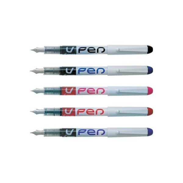 Stylo plume V-Pen effaçable pointe moyenne bleu canard Pilot | à seulement 2,99 €