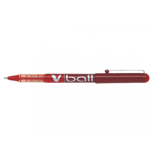 Stylo roller V-Ball 05 pointe fine 0,5mm rouge Pilot pas cher