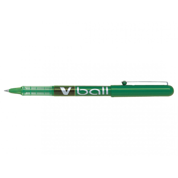 Stylo roller V-Ball 05 pointe fine 0,5mm vert Pilot pas cher