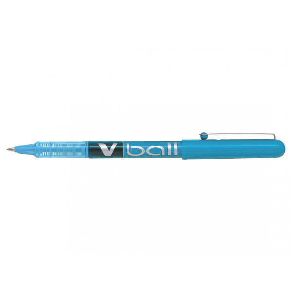Stylo roller V-Ball 05 pointe fine 0,5mm turquoise Pilot pas cher