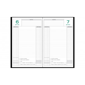 Agenda bureau - 14,8x21 cm - Caisse Perpétuel Journalier - Exacompta