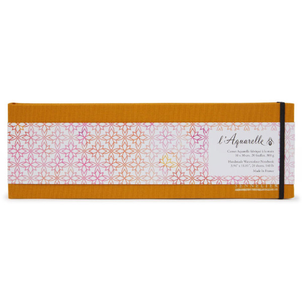photo - Carnet - Aquarelle - 10x30cm - 20 feuilles - 300g - Sennelier - L'Aquarelle