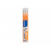 Lot de 3 recharges FriXion pointe moyenne 0,7mm orange Pilot pas cher