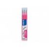 Lot de 3 recharges FriXion pointe moyenne 0,7mm rose Pilot pas cher
