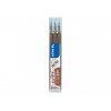 Lot de 3 recharges FriXion pointe moyenne 0,7mm chocolat Pilot pas cher