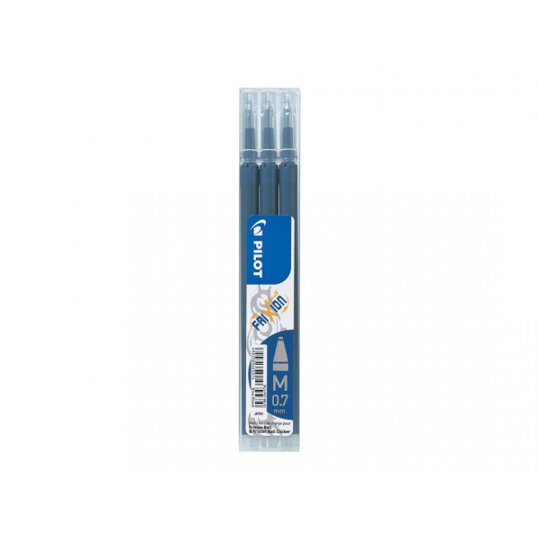 Lot de 3 recharges FriXion pointe moyenne 0,7mm bleu nuit Pilot pas cher