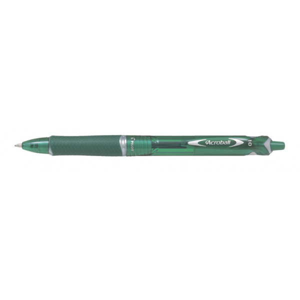 Stylo bille Acroball Begreen pointe moyenne vert Pilot pas cher