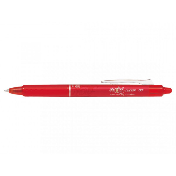 Stylo FriXion Ball Clicker 0.7 pointe moyenne rouge Pilot pas cher