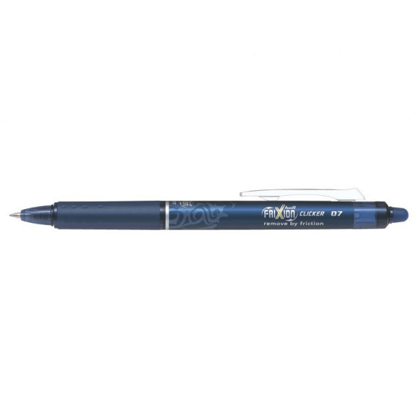 Stylo FriXion Ball Clicker 0.7 pointe moyenne bleu nuit Pilot pas cher