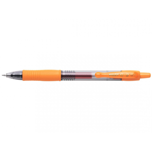 Stylo G-2 roller encre gel pointe moyenne orange Pilot pas cher
