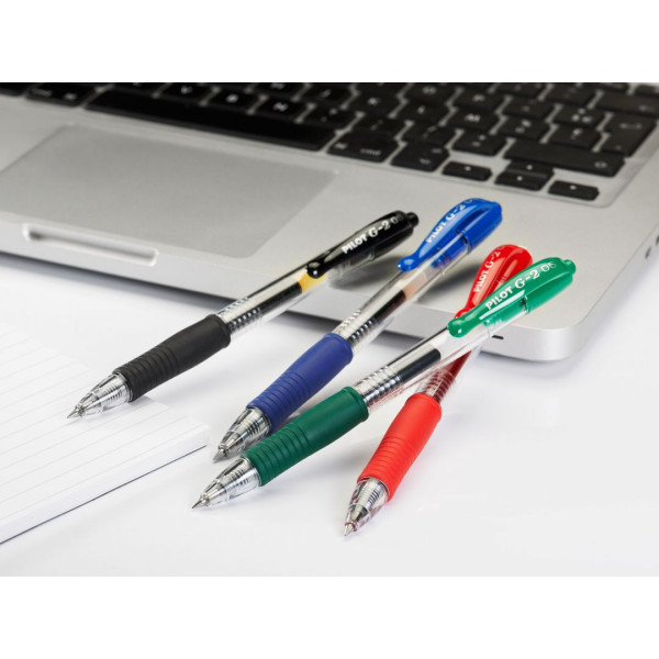 Stylo G-2 roller encre gel pointe moyenne rouge Pilot | à seulement 1,99 €