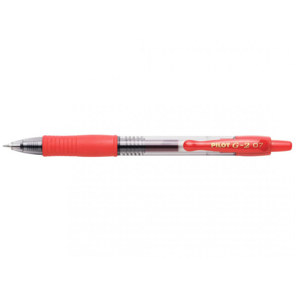 Stylo G-2 roller encre gel pointe moyenne rouge Pilot pas cher