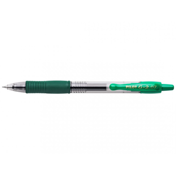 Stylo G-2 roller encre gel pointe moyenne vert Pilot pas cher