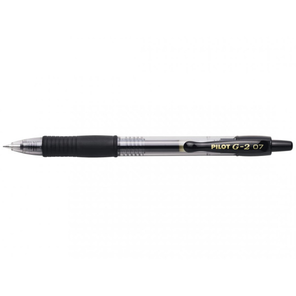 Stylo G-2 roller encre gel pointe moyenne noir Pilot pas cher