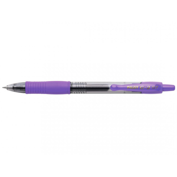 Stylo G-2 roller encre gel pointe moyenne violet Pilot pas cher