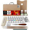 photo - Peinture à l'huile - Coffret bois - 18 pièces - Winsor et Newton - Artist