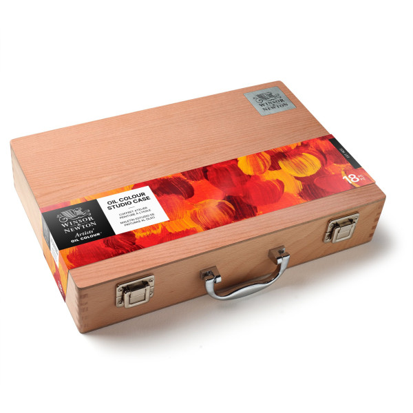 Peinture à l'huile - Coffret bois - 18 pièces - Winsor et Newton - Artist