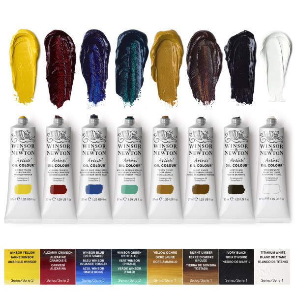 Peinture à l'huile - Coffret bois - 18 pièces - Winsor et Newton - Artist