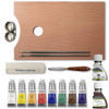 Peinture à l'huile - Coffret bois - 8 tubes 37ml + accessoires - Winsor et Newton