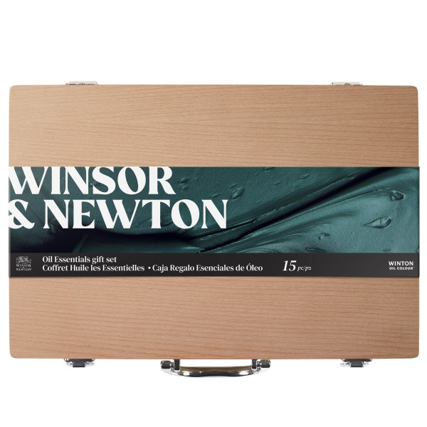 Peinture à l'huile - Coffret bois - 8 tubes 37ml + accessoires - Winsor et Newton