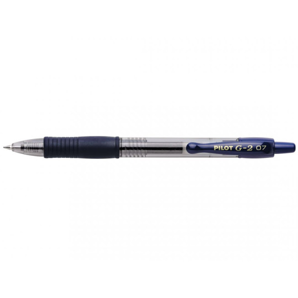 Stylo G-2 roller encre gel pointe moyenne bleu marine Pilot pas cher