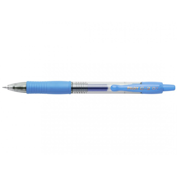 Stylo G-2 roller encre gel pointe moyenne bleu ciel Pilot pas cher