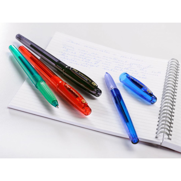 Stylo bille Super Grip G Cap pointe moyenne bleu Pilot | à seulement 0,99 €