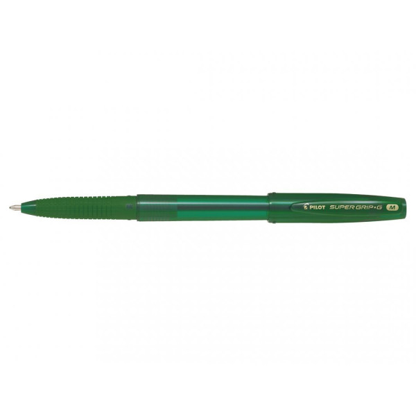Stylo bille Super Grip G Cap pointe moyenne vert Pilot pas cher
