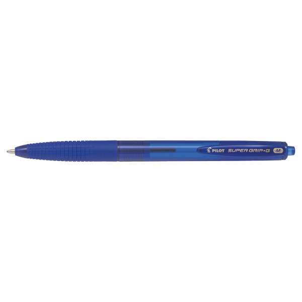 Stylo bille Super Grip G Rétractable pointe moyenne bleu Pilot pas cher