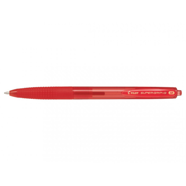 Stylo bille Super Grip G Rétractable pointe moyenne rouge Pilot pas cher