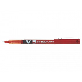 STYLO ROLLER HI-TECPOINT V5 ROUGE