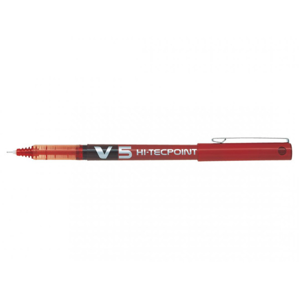 STYLO ROLLER HI-TECPOINT V5 ROUGE